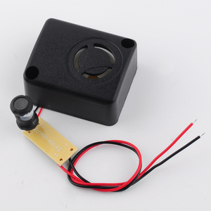 Coque carrée DC3V 5V 12V 24V haut décibel sirène électrique piézo-électrique pompier ambulance sécurité alarme sonore fort Buzzer 25cm câble - Product Image 5