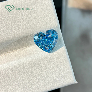 IGI Certified Fancy Colored Blue Lab <strong>Loose</strong> <strong>Diamond</strong> Heart Fancy Shape HPHT CVD Lab-Grown <strong>Diamond</strong> for Jewelry Making - Product Image 2