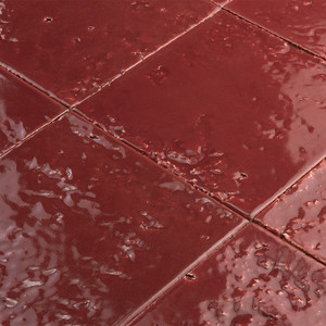 Piastrella Rossa Bahia-13 13x13 Cm Lucida con Bordi Irregolari - Product Image 4