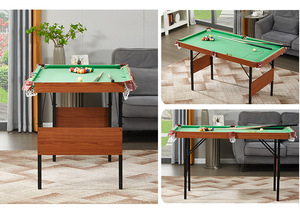 折り畳み式プールテーブルミニ4.5 5ftポータブル小型ビリヤードゲーム中国メーカー - Product Image 5