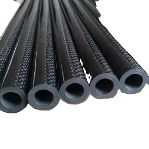 3K Twill Plain Matte Glossy Factory Großhandel Hochwertige Custom Carbon Fiber Pipe Tube
