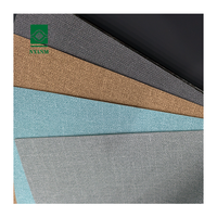 Tissu ignifuge en cuir synthétique PVC grainé pour meubles, résistant aux taches et à l'eau, tissu en cuir PVC pour rembourrage de canapé
