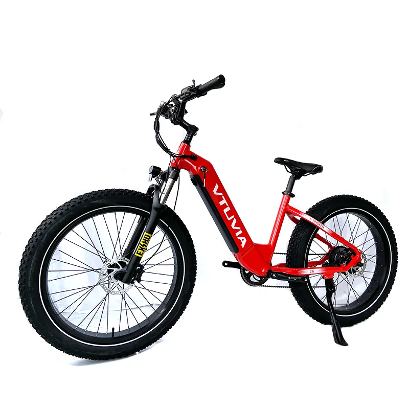 Vtuvia City Ebike 250W 750W 36V 48V Nieuwe Groothandel Klassieke E-Bike Model E Bike Elektrische Fiets 26 Inch Groene Stad