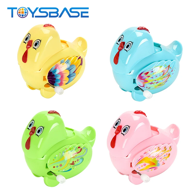 Оптовая продажа Забавный Пластиковые Мини цыпленок игрушки ветер на шнуровке с рисунком животного