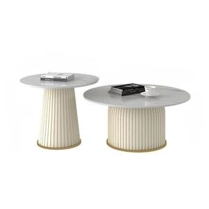 Mesa Auxiliar Decorativa de Piedra Natural de Alta Calidad Personalizada Zxm, Mesa de Centro Pequeña para Hotel, Mesa de Centro Redonda para Sala de Estar - Product Image 4