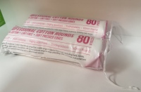 Tampons en coton écologiques professionnels 60 mm, 3 couches, sans peluches, double face, en spunlace, bords pressés, très absorbants (80