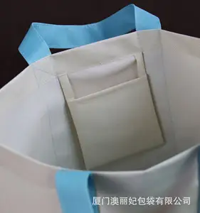 Eco-friendly Polyester Different Color Match Shopping Bag