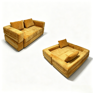 Sofá <span class=keywords><strong>Cama</strong></span> Transformable de Terciopelo sin Marco, Sofá Recto Comprimible, Envío Moderno, Sofá Perezoso de Doble Uso - Product Image 1