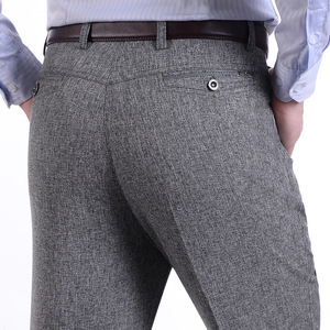 <span class=keywords><strong>Pantaloni</strong></span> Casual da Uomo LCBZ Personalizzati, <span class=keywords><strong>Pantaloni</strong></span> Eleganti <span class=keywords><strong>Slim</strong></span> in Cotone e <span class=keywords><strong>Lino</strong></span>, Chinos per Uomo - Product Image 2