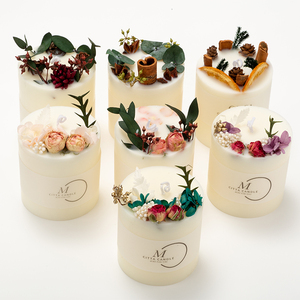 AIKUN bougies de luxe apaisent les nerfs et aident à dormir bougies de fleurs séchées parfumées décoration de la maison ensemble de cadeaux - Product Image 1