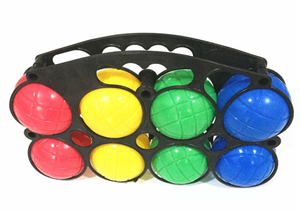 Ensemble de 8 boules de pétanque en plastique colorées, creuses et remplissables d'eau, pour la plage, le jardin, le pique-nique, les <span class=keywords><strong>jeux</strong></span> en <span class=keywords><strong>famille</strong></span> en plein air - Product Image 4