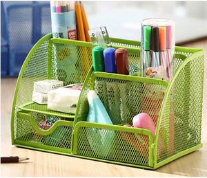 Office Desk Organizer and Accessories Desk <b>Drawer</b> Organizer Mesh Pencil Desk Organizer with <b>6</b> Compartments Metal - Product Image 3