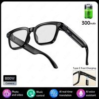 Lunettes Intelligentes IA 2026 avec Caméra, Capture Vidéo et Photo HD, Assistant IA, Audio Open-Ear et Reconnaissance d'Objets pour le Voyage