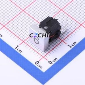 TPB01-101L1S16 Tactile Switch Through hole Component (THT) Switch Rectangle Button Silver - Product Image 1