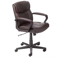 Nouvelle Chaise de Bureau Exécutive Pivotante de Luxe Moderne à Dossier Haut en Cuir Synthétique Ergonomique pour Visiteur et Salle d'Attente