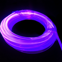 Éclairage LED à fibre optique latérale 1,0 mm 2,0 mm pour décoration automobile, étanche IP66, couleur RVB personnalisable, longueur ajustable, contrôle par application