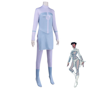 Costume de cosplay Invincible Anissa, combinaison bleue pour adulte, jeu d'Halloween, jeu de rôle anime - Product Image 4
