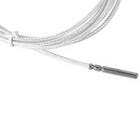 4Mm Diameter Probe Fleksibel PT100 RTD Sensor PT1000 Sensor Suhu 3 Kawat Kabel PTFE 400C PT Detektor Resistansi Termometer