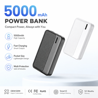 Batterie externe portable 5000 mAh à charge rapide pour téléphone portable – Personnalisation usine, vente en gros, OEM, ODM – Fournisseur de conception compacte