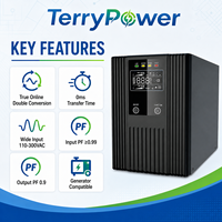 Alimentation sans interruption (ASI) monophasée haute fréquence 1KVA 2KVA 3KVA à onde sinusoïdale pure