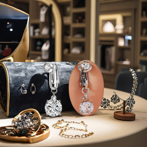 नकली बेली बटन रिंग जिरकॉन प्यारा नकली भेदी गहने गैर भेदी बॉडी गहने सेक्सी महिला पुरुष - Product Image 5