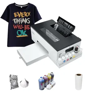 Small L805 dtf Printer t shirt DTF printing machine A4 pet film desktop printer work with oven