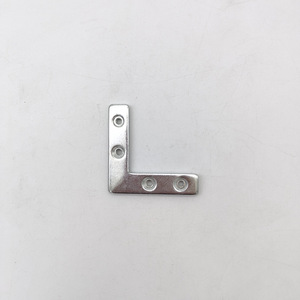 Supports d'angle en aluminium 52x12mm, connecteur d'angle droit en acier durable pour renforcement de meuble et support de cadre de porte - Product Image 2
