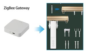 Robot de rideau intelligent MYQ Tuya ZigBee pour tringle universelle, commande vocale via application, <span class=keywords><strong>batterie</strong></span> rechargeable pour salon - Product Image 5