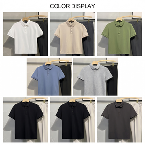 เสื้อโปโลผู้ชายผ้าฝ้ายคุณภาพสูง ปักโลโก้แบรนด์ได้ แขนสั้น เรียบง่าย สวมใส่สบาย เหมาะสำหรับกอล์ฟ ขายส่ง TKAN930 - Product Image 2