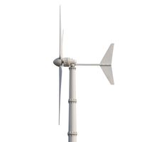 Éolienne horizontale 10 kW, durée de vie de 20 ans, faible entretien, démarrage à 2,5 m/s, 3 pales en FRP, 120 V, 220 V, 380 V, PMSG, IP54