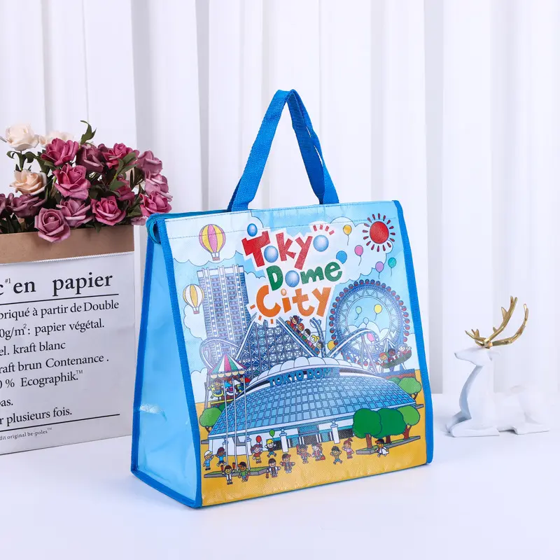 Wholesale Price Custom Printed Recycle Reusable promotional non-woven fashion shopping Tote Shopping Bags Non Woven Shopping Bag