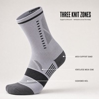 Chaussettes de randonnée basses en laine mérinos avec amorti léger, anti-ampoules et évacuation de l'humidité pour l'été, le trekking et les voyages (lot en gros)