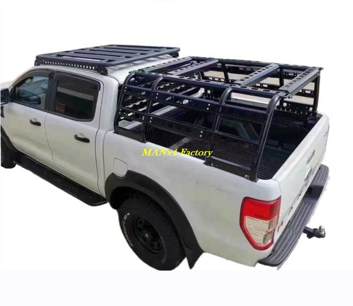 Deluxe Universal Roll Bar Bed Rack for Pickup Truck - Durable & Versatile
