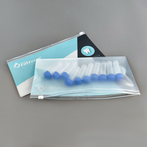 PVC Frosted Zipper Bag 10 Silk Reusable Clothing Packaging Storage Bag With Custom Printing For Medical Beauty Use - Product Image 1