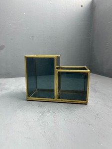 Organisateur de bijoux Artisan Design VO211 en laiton et verre pour rangement et présentation, fournisseur d'Inde - Product Image 3