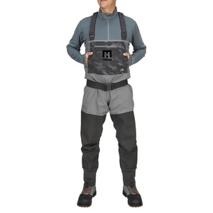 Breathable Pvc Men Chest Fishing Wader Camouflage Pants Suit With Boots... Breathable Pvc Men Chest Fishing Wader Camouflage Pants Suit With Boots...