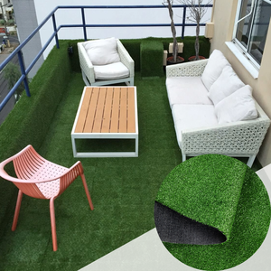 Chi phí-hiệu quả thân thiện với vật nuôi tự nhiên Turf cỏ tổng hợp 10mm-20mm cỏ nhân tạo thảm thảm cho sân vườn ngoài trời trang trí - Product Image 2