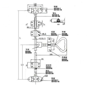 Boîte de verrouillage de <span class=keywords><strong>porte</strong></span> arrière <span class=keywords><strong>camion</strong></span>, pièces détachées pour <span class=keywords><strong>camion</strong></span>, verrouillage de barre de <span class=keywords><strong>porte</strong></span> - Product Image 2