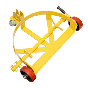 Chariot à fûts robuste avec cadre en acier, <span class=keywords><strong>roues</strong></span> à profil bas, chariot à fûts en acier avec une tige pour tirer/ouvrir les fûts - Product Image 5