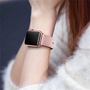 Pulsera de cuero CAOWTAN para iWatch Series 7 6 <span class=keywords><strong>Se</strong></span> 5 <span class=keywords><strong>4</strong></span> 3 44mm 40 42mm 38mm correa de cuero para <span class=keywords><strong>Apple</strong></span> <span class=keywords><strong>Watch</strong></span> Band 45mm 41mm - Product Image 2
