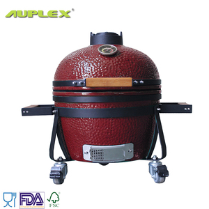 AUPLEX Asadores al por mayor: Parrillas Kamado de cerámica de 14 pulgadas para barbacoa, ahumador de mesa para camping familiar, uso en jardín/exterior, para asar/rostar - Product Image 1