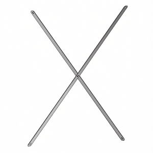Support Fami System Ar Stiffening Cross L850 H3010 Bleu RAL5012 - Product Image 3