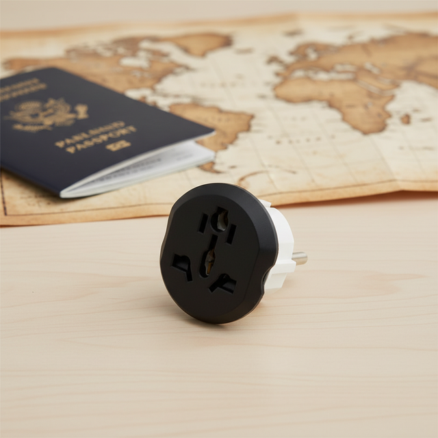 Custom Logo Universal Travel Adapter Ports All in One International Power Plug for Global Business Gifts