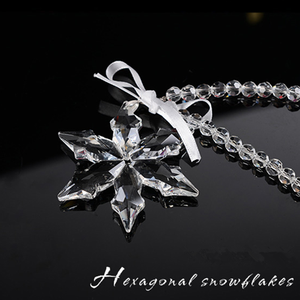 Adorno Navideño para Exteriores en Oferta, Regalos de Navidad, Regalos de Boda, Cristal Colgante para Espejo de Coche, <span class=keywords><strong>Copo</strong></span> de Nieve de Cristal - Product Image 3