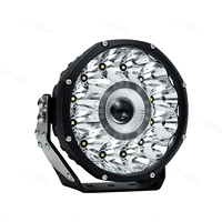 Phare rond pour Jeep 7 pouces 150W 11000LM 12V, lumière de brouillard blanche et jaune, phare laser pour voiture, camionnette, camion, 4x4, tout-terrain