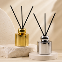 Diffuseur d'arômes d'intérieur de luxe personnalisé, pulvérisation électrolytique couleur or et argent, diffuseur à bâtonnets pour aromathérapie