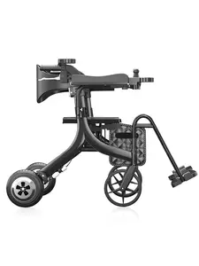 MultiFunction Electric Rollator Walker Wheelchairwith Seat Elderly With Shopping Cart For Easy Mobility And Grocery Collection