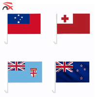 Drapeaux nationaux de Samoa personnalisés de haute qualité en gros, drapeau de voiture Samoa pour événements en plein air