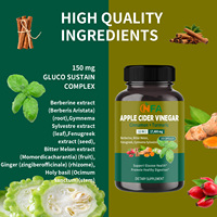 Cápsulas de Vinagre de Sidra de Manzana Herbal Natural con Canela que Ayudan a Equilibrar el Nivel de Glucosa Saludable y a Controlar el Peso