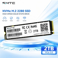 قرص صلب SSD نوع M.2 NVMe بسعة 2 تيرابايت، ذاكرة تخزين كبيرة السعة للترفيه المنزلي والاستخدام التجاري والمكتبي